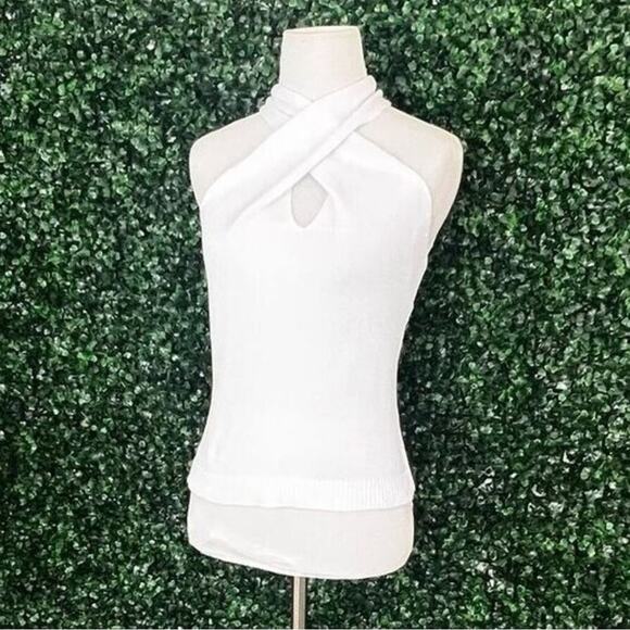NWT 525 America Multi Wear White Halter Top - Sz Med - Picture 4 of 10